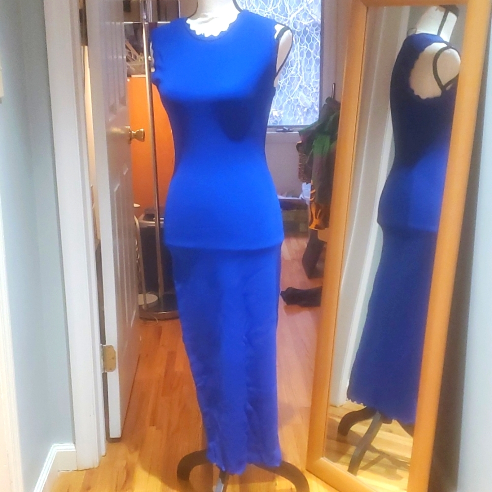 Never worn cobalt blue pencil Zara dress Size M